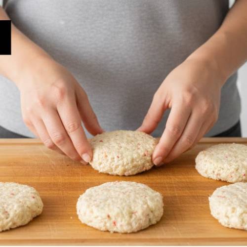 Step 5: Shape the Crab Cakes Step 5: Shape the Crab Cakes