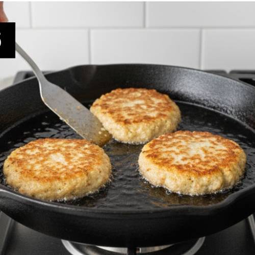 Step 6: Fry the Crab Cakes Step 6: Fry the Crab Cakes