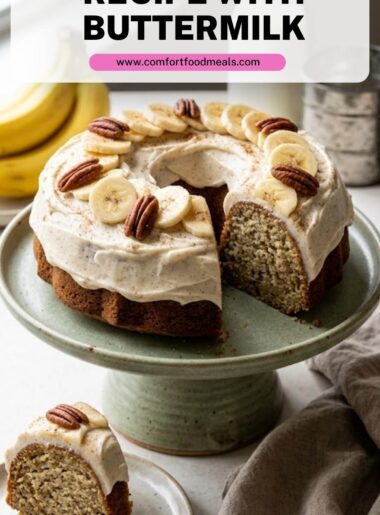 Banana Cake Recipe with Buttermilk