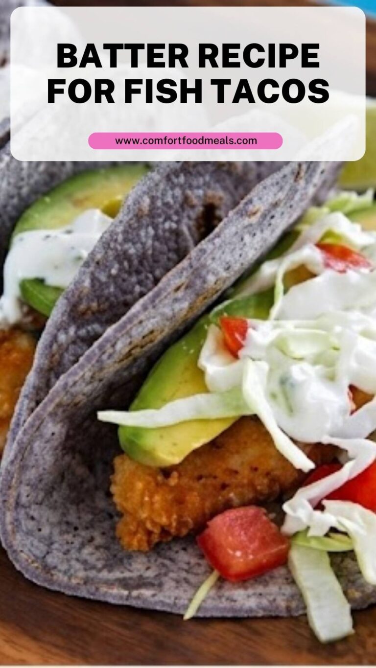 Batter Recipe For Fish Tacos – Comfort Food Meals