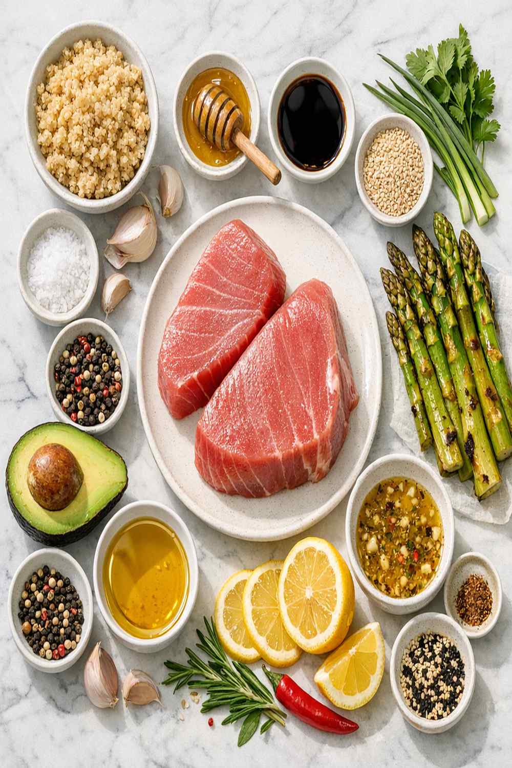 Ahi Tuna Grilled Recipe ingredients