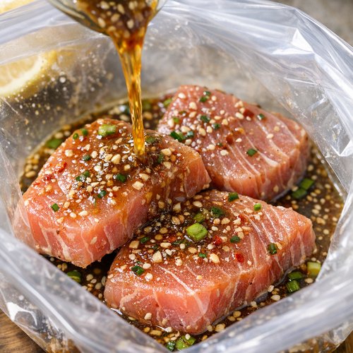 Step 3: Marinate the Tuna