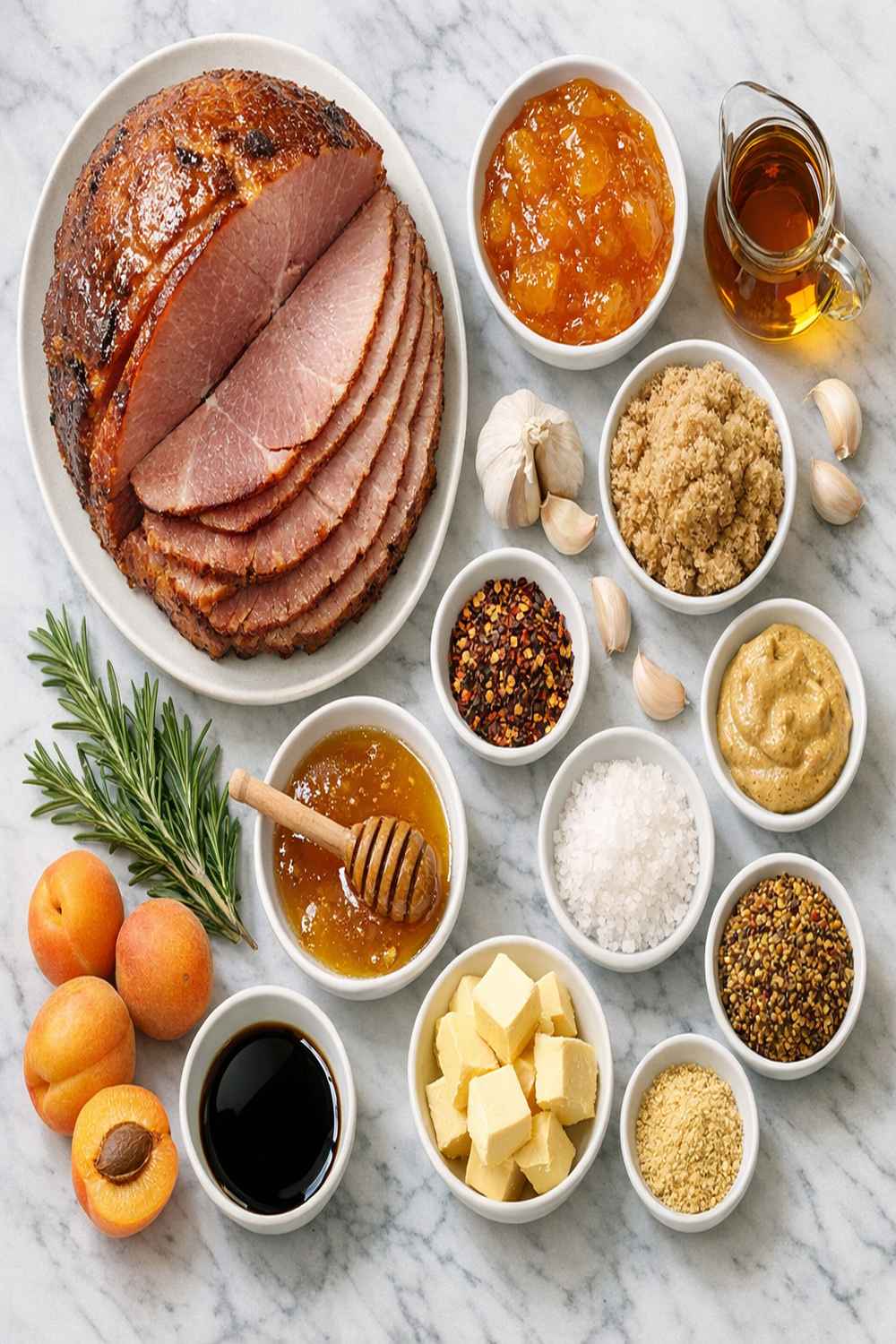 Apricot Glazed Ham Recipe ingredients