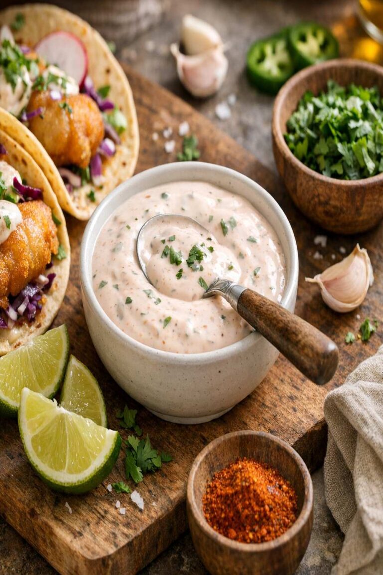 Baja Fish Taco Sauce Recipe