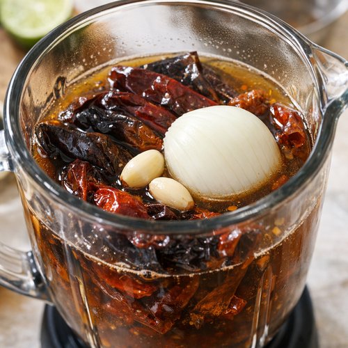 Step 5: Blend the Chile Sauce