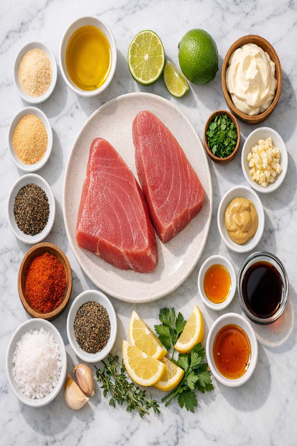 Blackened Ahi Tuna Recipe ingredients