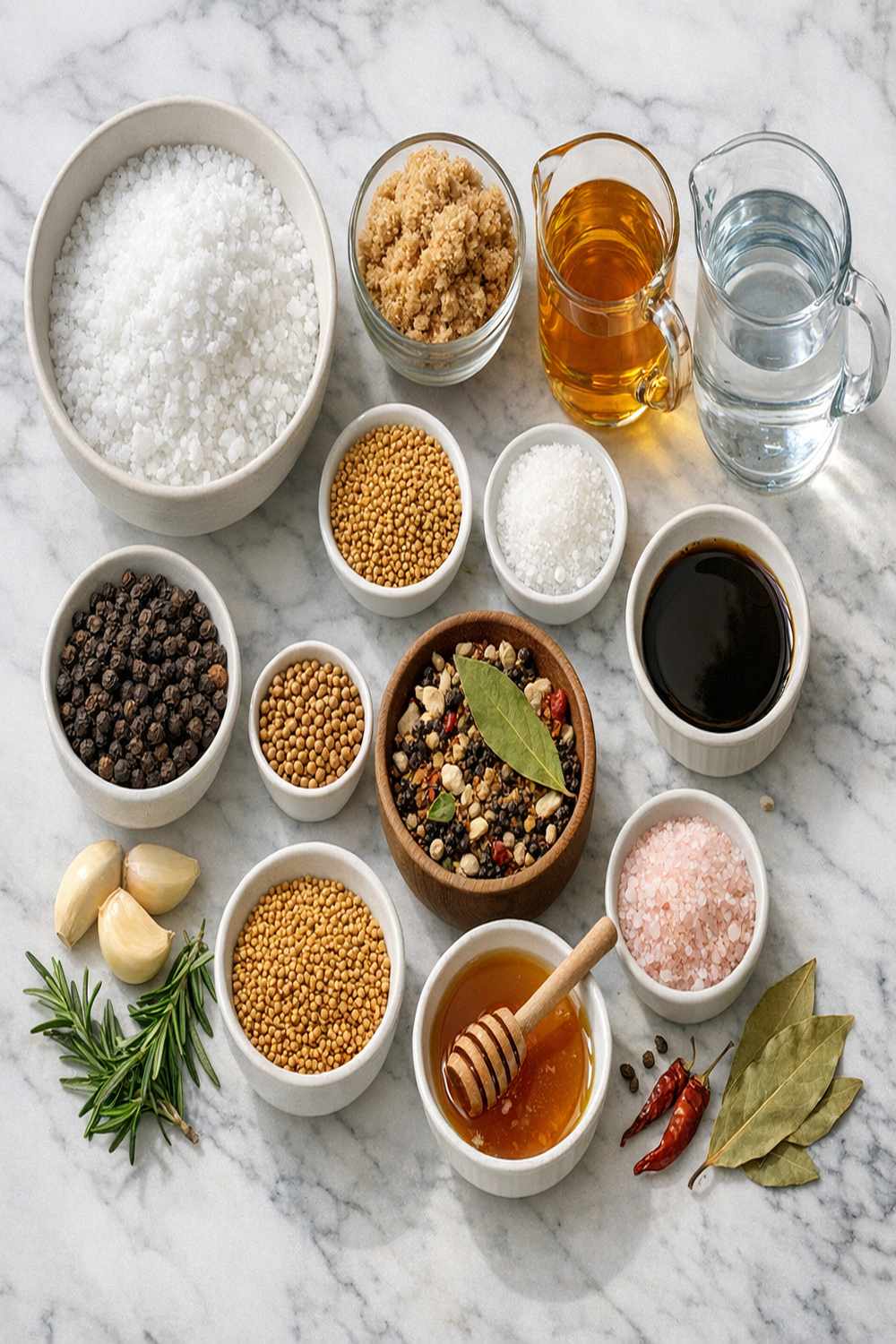 Brisket Brine Recipe ingredients