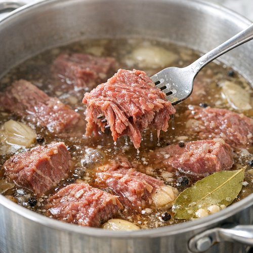 Step 4: Simmer the Protein Base (Meat or Mushroom Versions)
