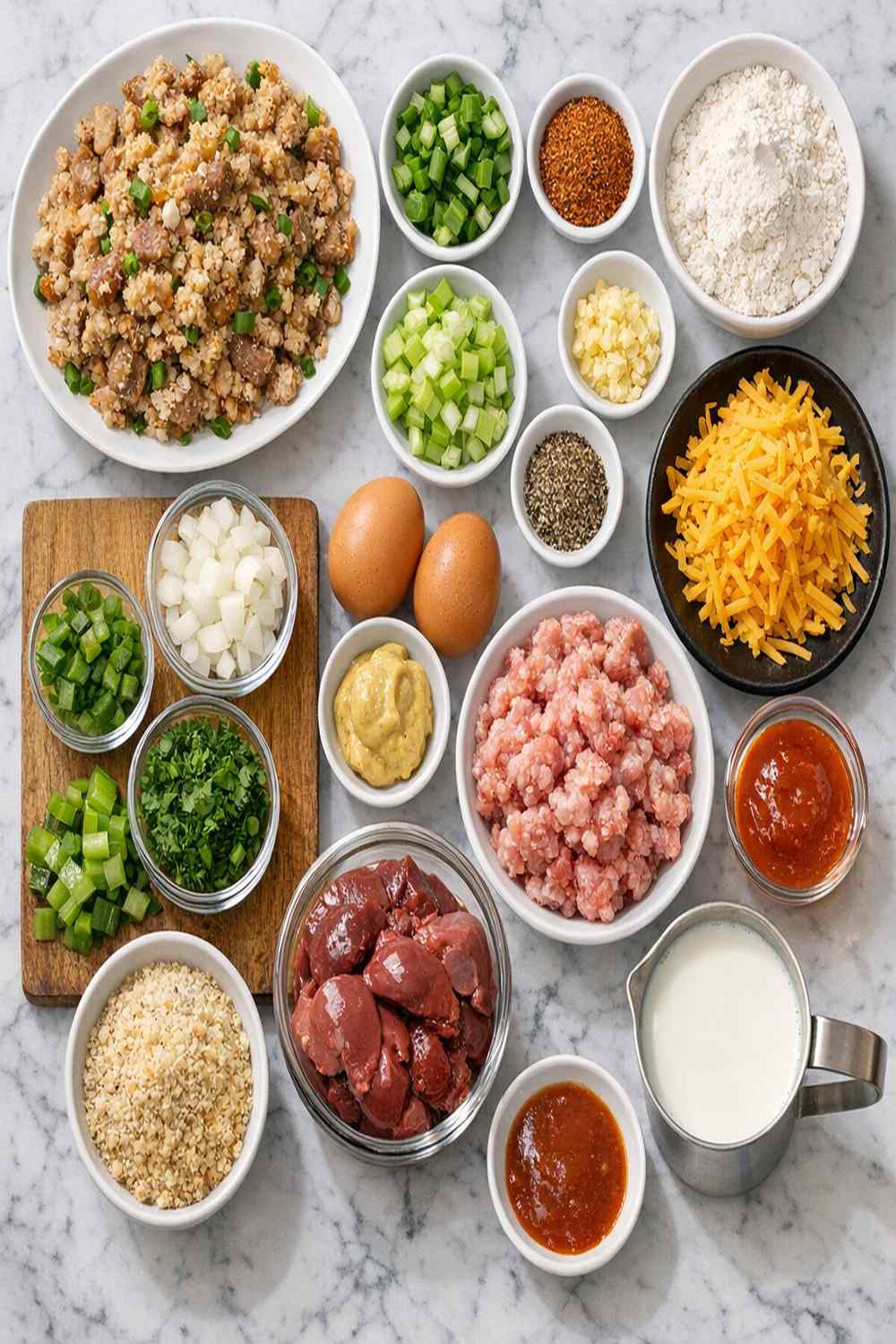 Cajun Boudin Balls Recipe ingredients