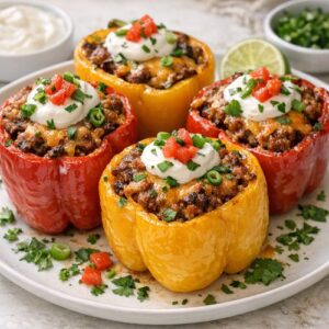 Cheddar Stuffed Pepper Recipe step 11