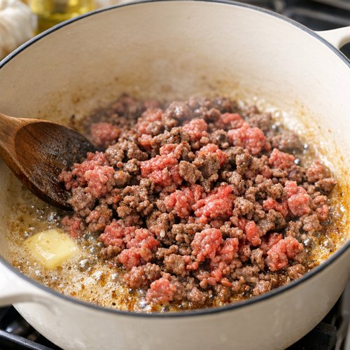 Step 1: Sear the Ground Beef for Flavor Development