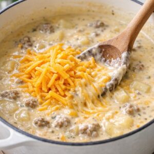 Cheeseburger Potato Soup Recipe step 5