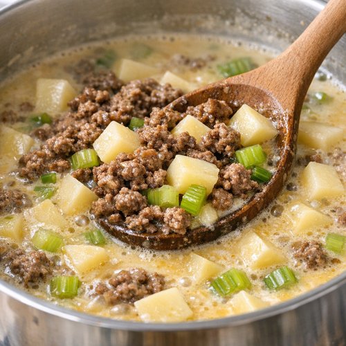 Step 6: Add Vegetables and Beef to Complete the Soup