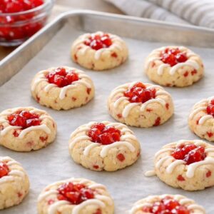 Cherry Shortbread Cookie Recipe step 6