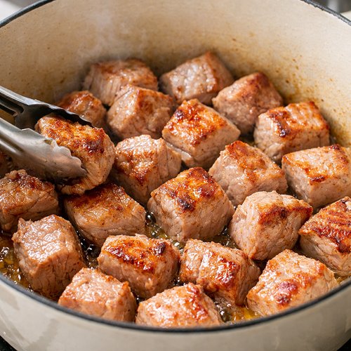 Step 3: Brown the Pork Over Medium-High Heat