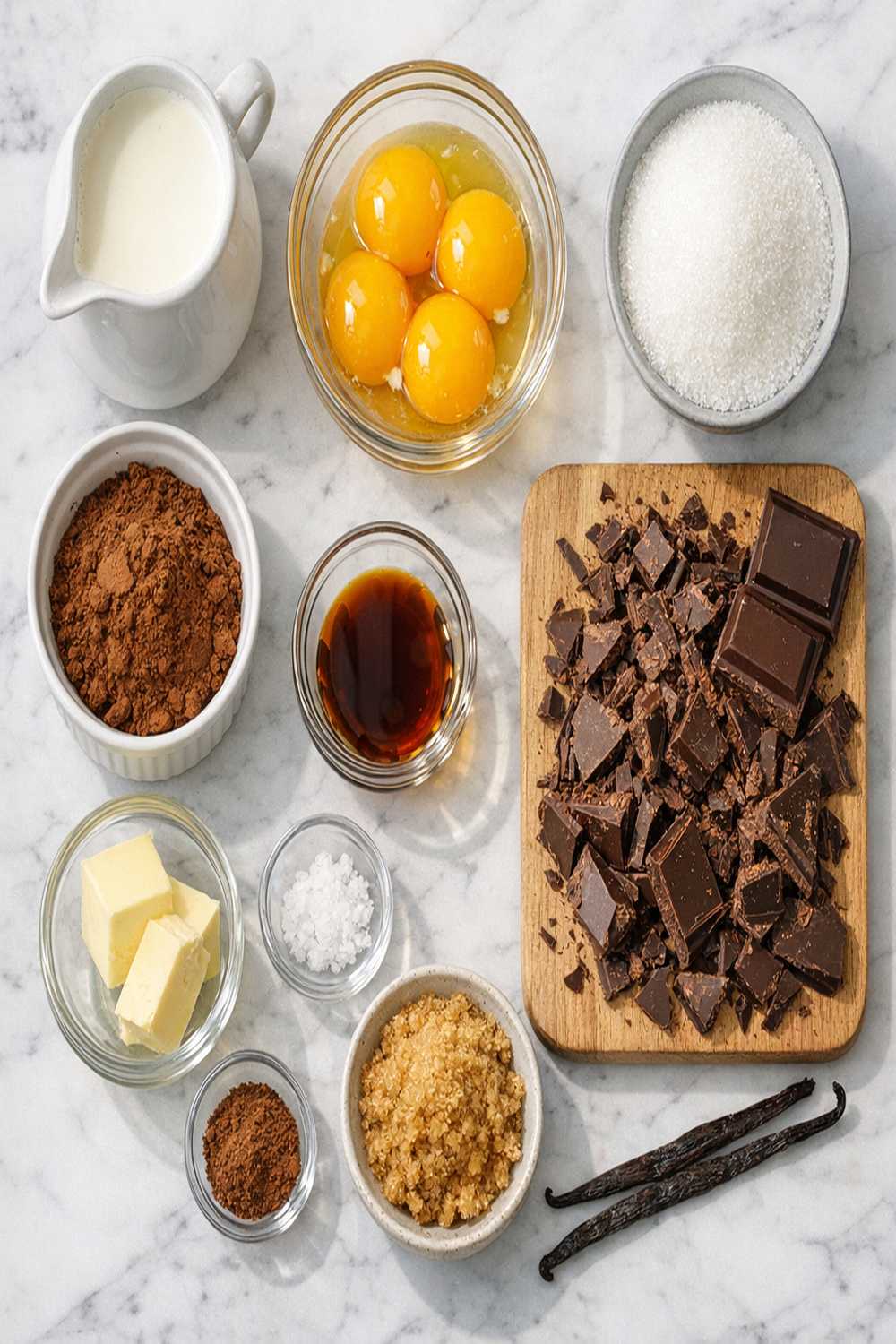 Chocolate Creme Brulee Recipe ingredients